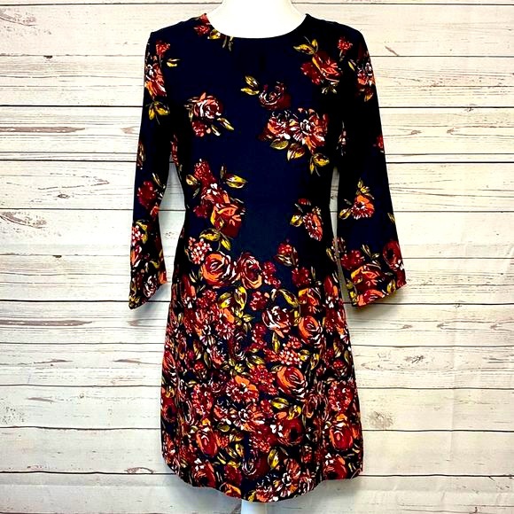 4/$30 Floral Dress with 3/4 Sleeves - Picture 2 of 5